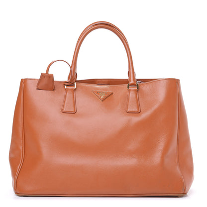Prada Saffiano Lux Large Tote Papaya 1 of 16