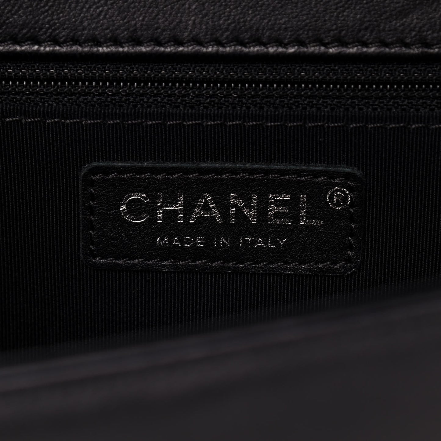 Lambskin Quilted New Medium Boy Flap Black