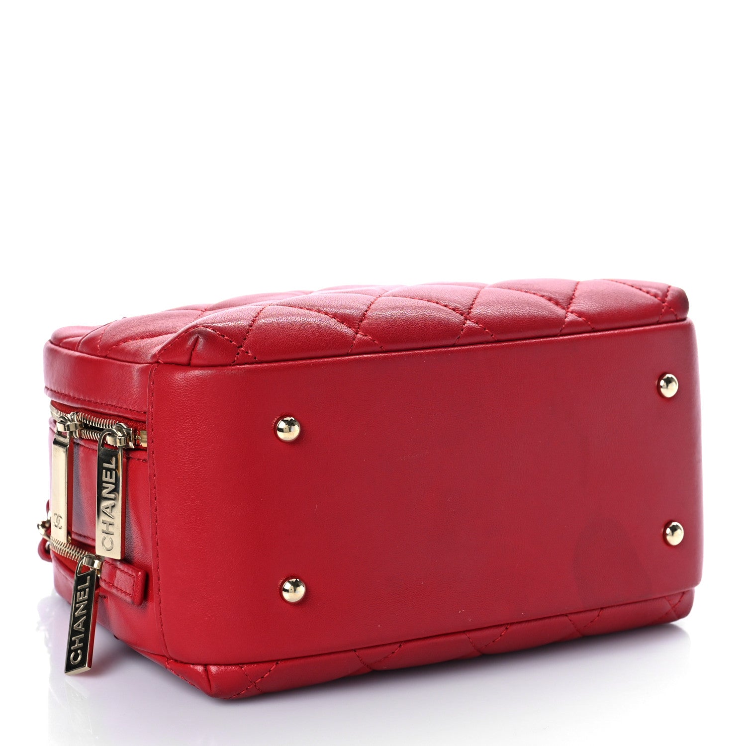Chanel Lambskin Quilted Small Trendy CC Bowling Bag Red 4 of 16