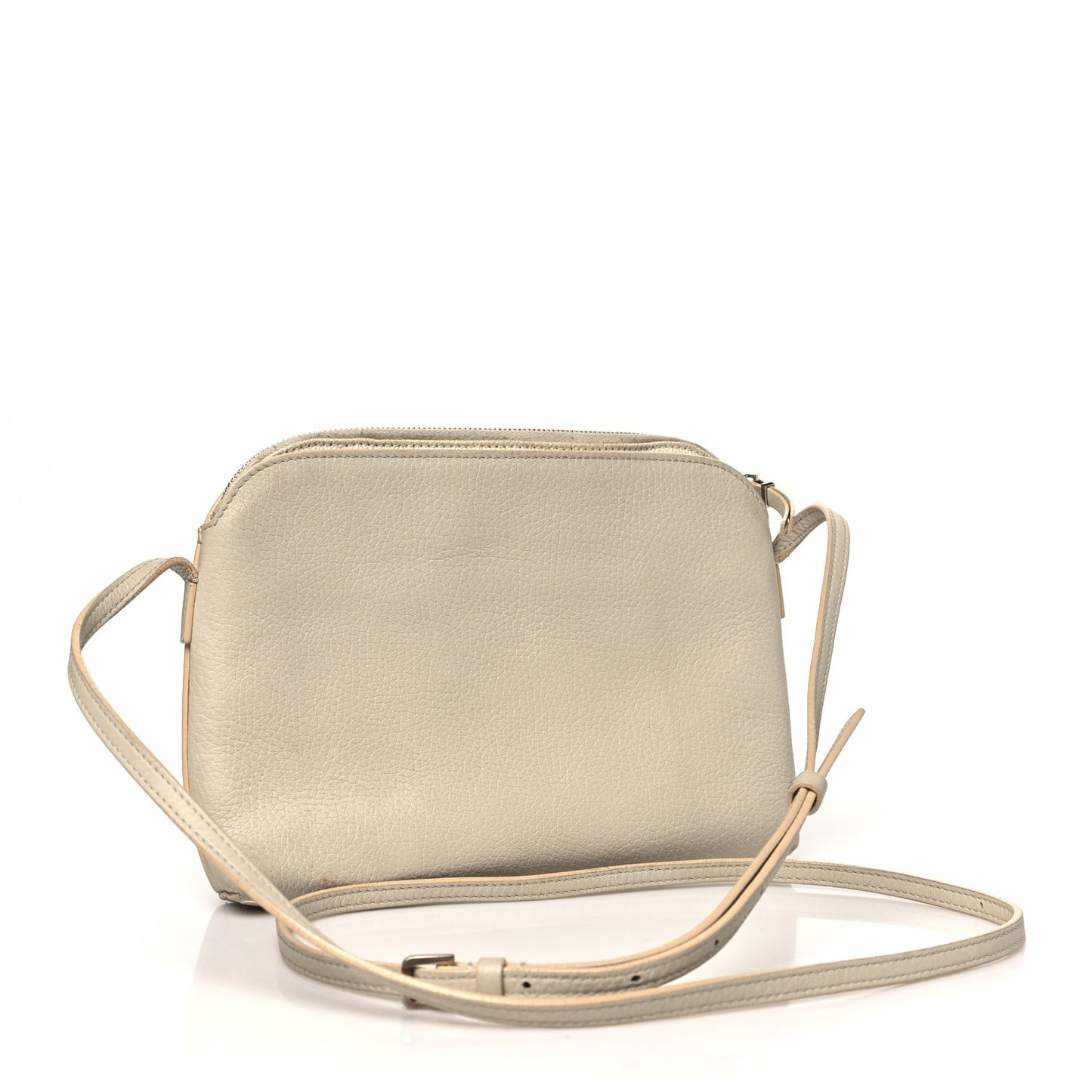 Grained Calfskin Multi-Pouch Crossbody Bag Ivory