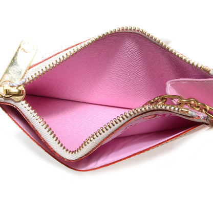 Louis Vuitton Monogram Multicolor Key Pouch White 6 of 8