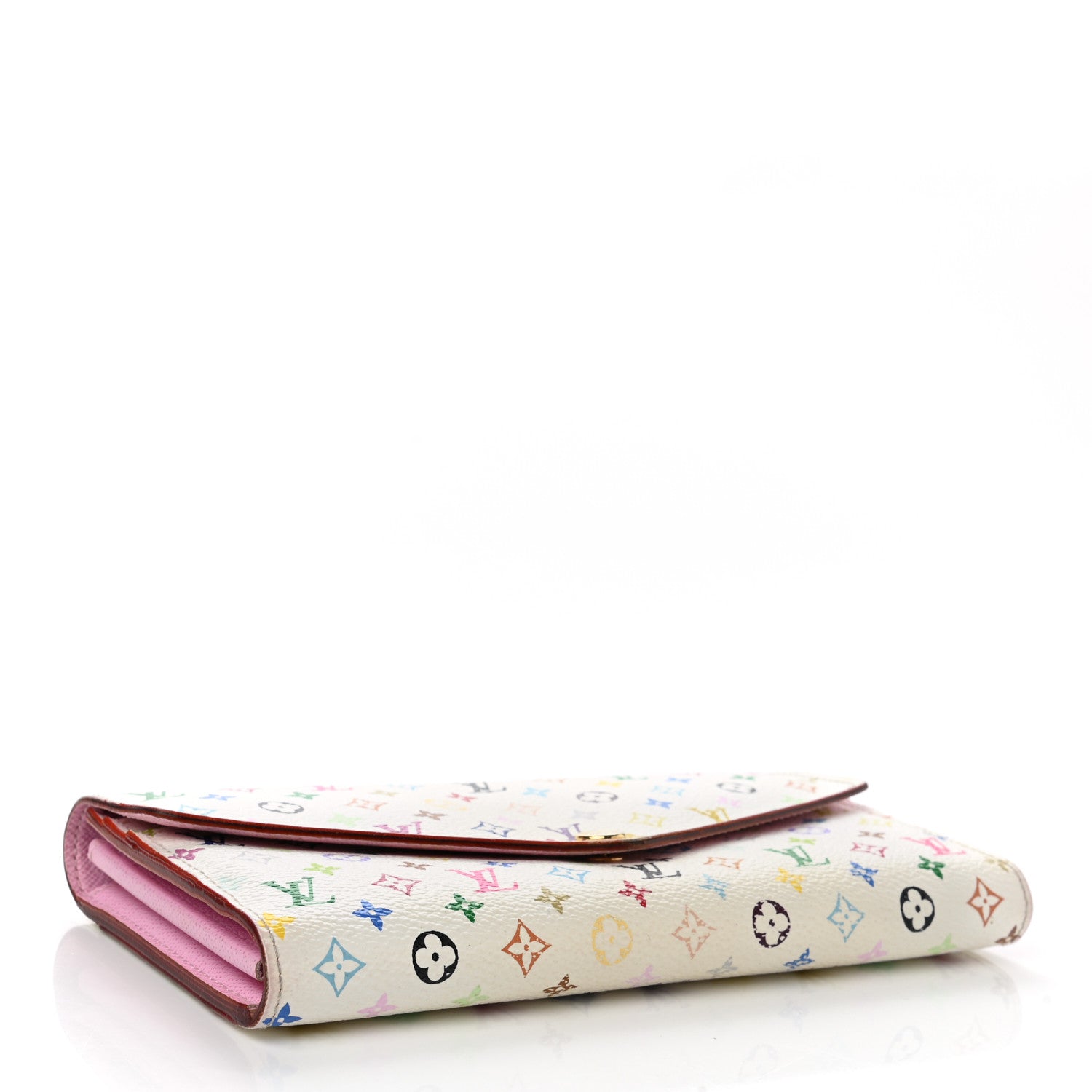 Louis Vuitton Monogram Multicolor Sarah Wallet NM White Litchi 5 of 9