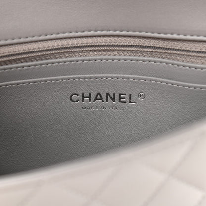 Chanel Lambskin Quilted Mini Rectangular Flap Grey 6 of 10