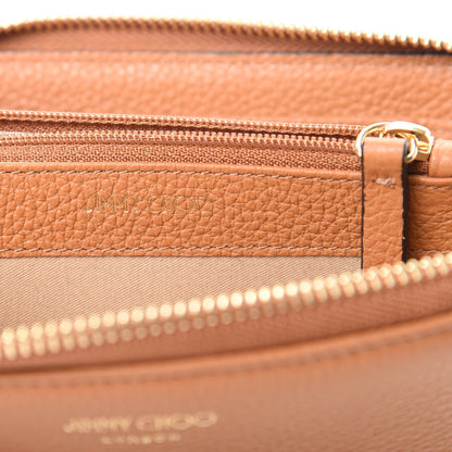 Jimmy Choo Grainy Calfskin Christy Zip Around Wallet Tan 6 of 8