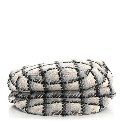 Chanel Cotton Tweed CC Beret S White Black Multicolor 3 of 11