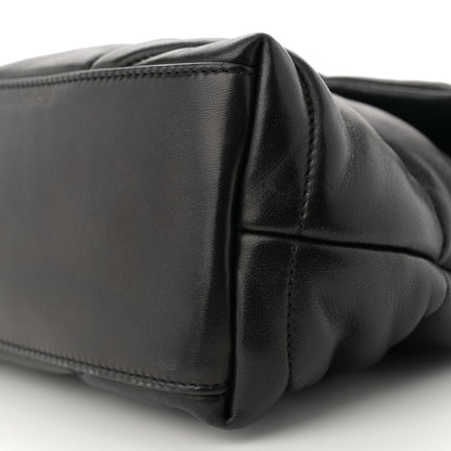 Saint Laurent Lambskin Quilted Small Loulou Puffer Monogram Chain Satchel Black 10 of 11