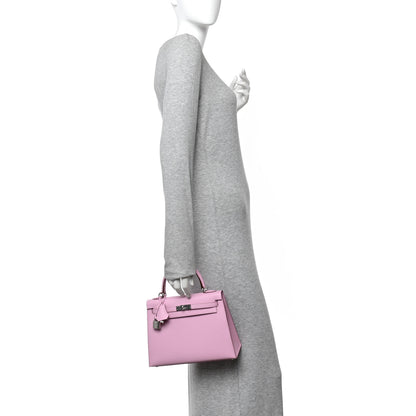 Hermes Epsom Kelly Sellier 25 Mauve Sylvestre 2 of 10