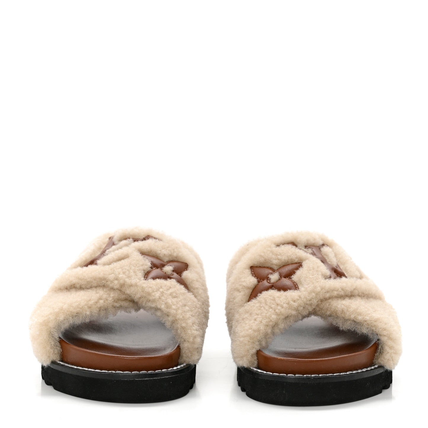 Shearling Paseo Flat Comfort Mule 37 Brown