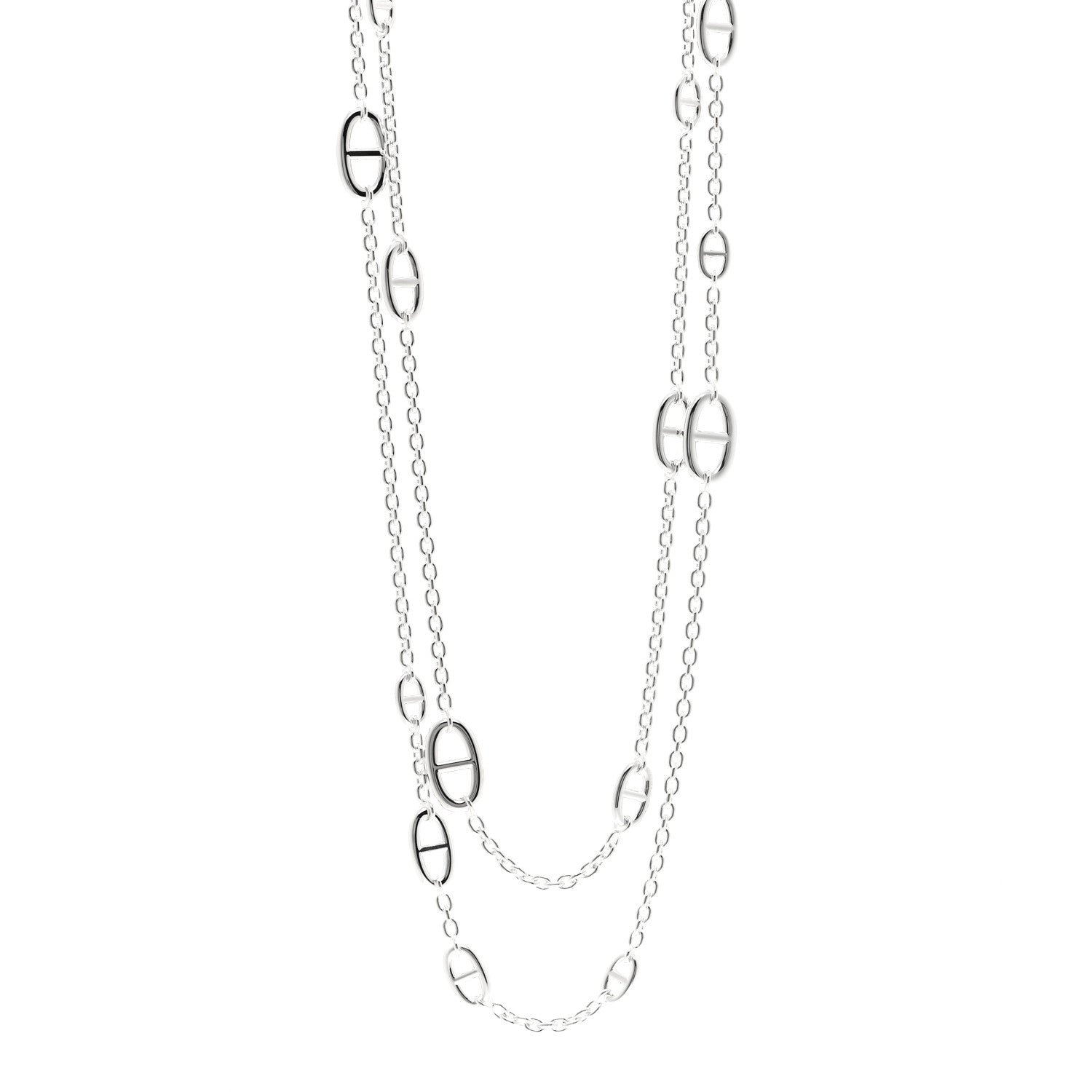 Hermes Sterling Silver Farandole Necklace 160 1 of 6
