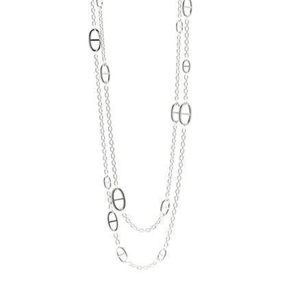 Hermes Sterling Silver Farandole Necklace 160 1 of 6