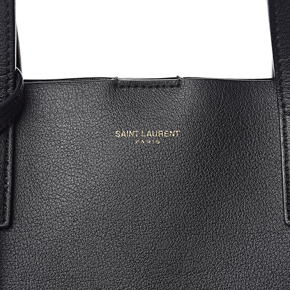 Saint Laurent Calfskin Toy Shopping Tote Black 9 of 9
