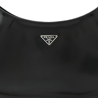 Prada Spazzolato Cleo Shoulder Bag Black 8 of 13