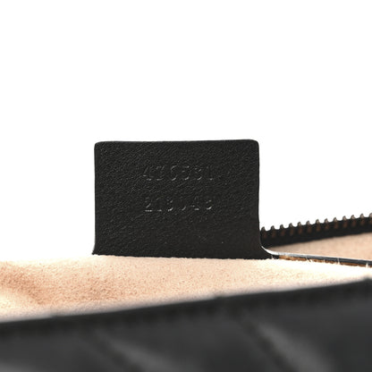 Gucci Calfskin Bamboo Trapuntata Queen Margaret Top Handle Bag Mystic White Black 7 of 11