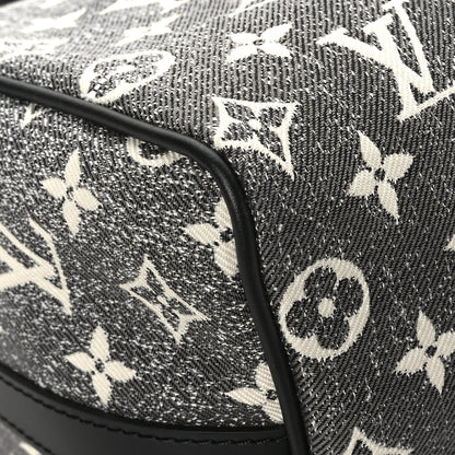 Louis Vuitton Denim Monogram Jacquard Speedy Bandouliere 25 Black 7 of 10