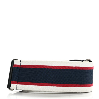 Christian Dior Canvas Embroidered Book Shoulder Strap Blue Multicolor 2 of 4