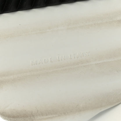 Hermes Goatskin Suede Goatskin Bouncing Sneakers 36.5 White Black 8 of 13