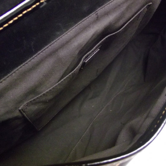 Patent Large B Bag Black