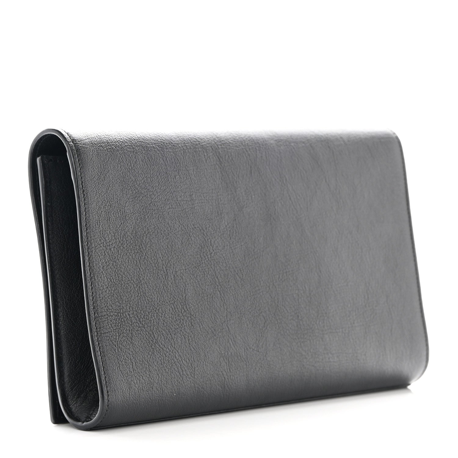Saint Laurent Calfskin Monogram Large Belle De Jour Clutch Black 3 of 10