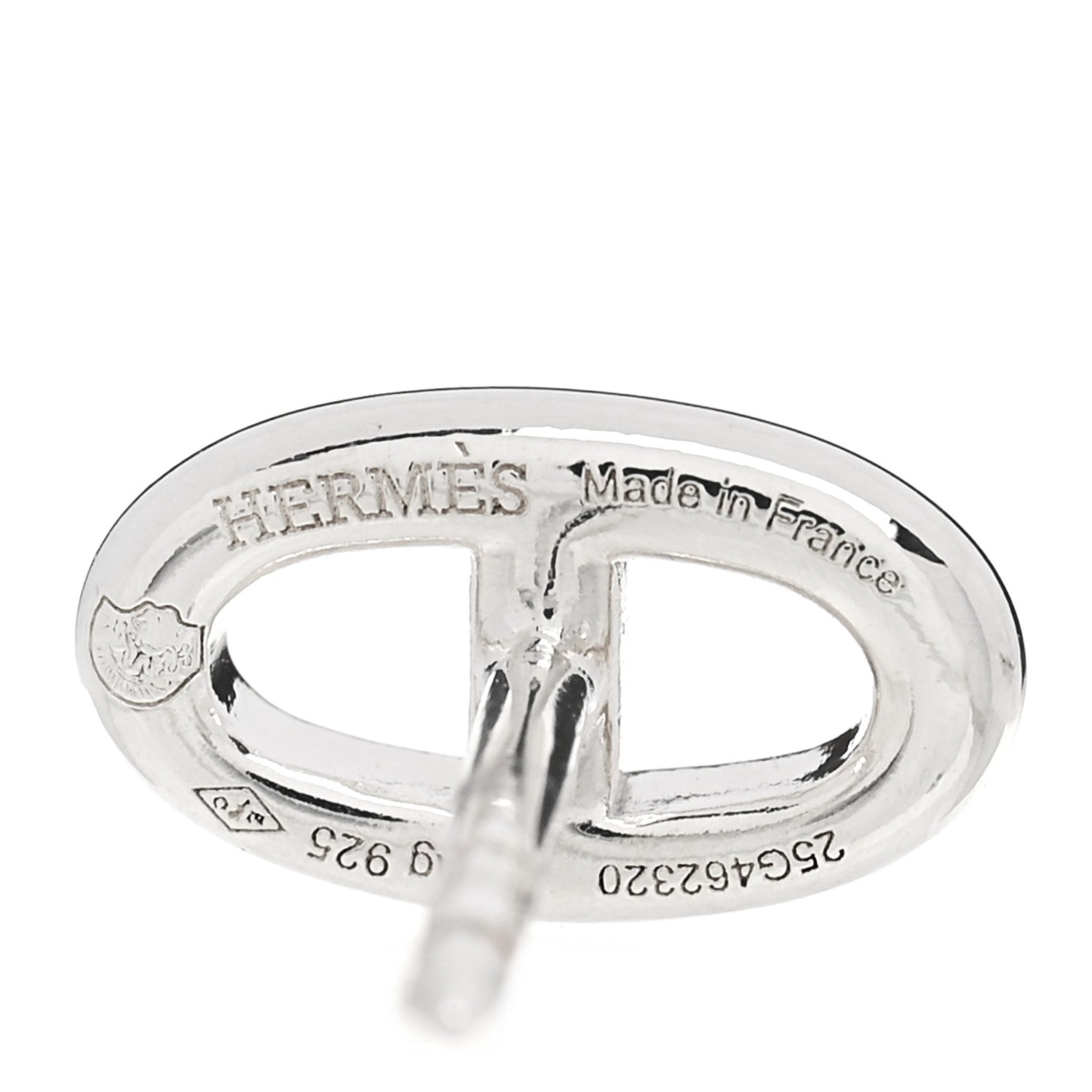 Hermes Sterling Silver TPM Farandole Earrings 4 of 5