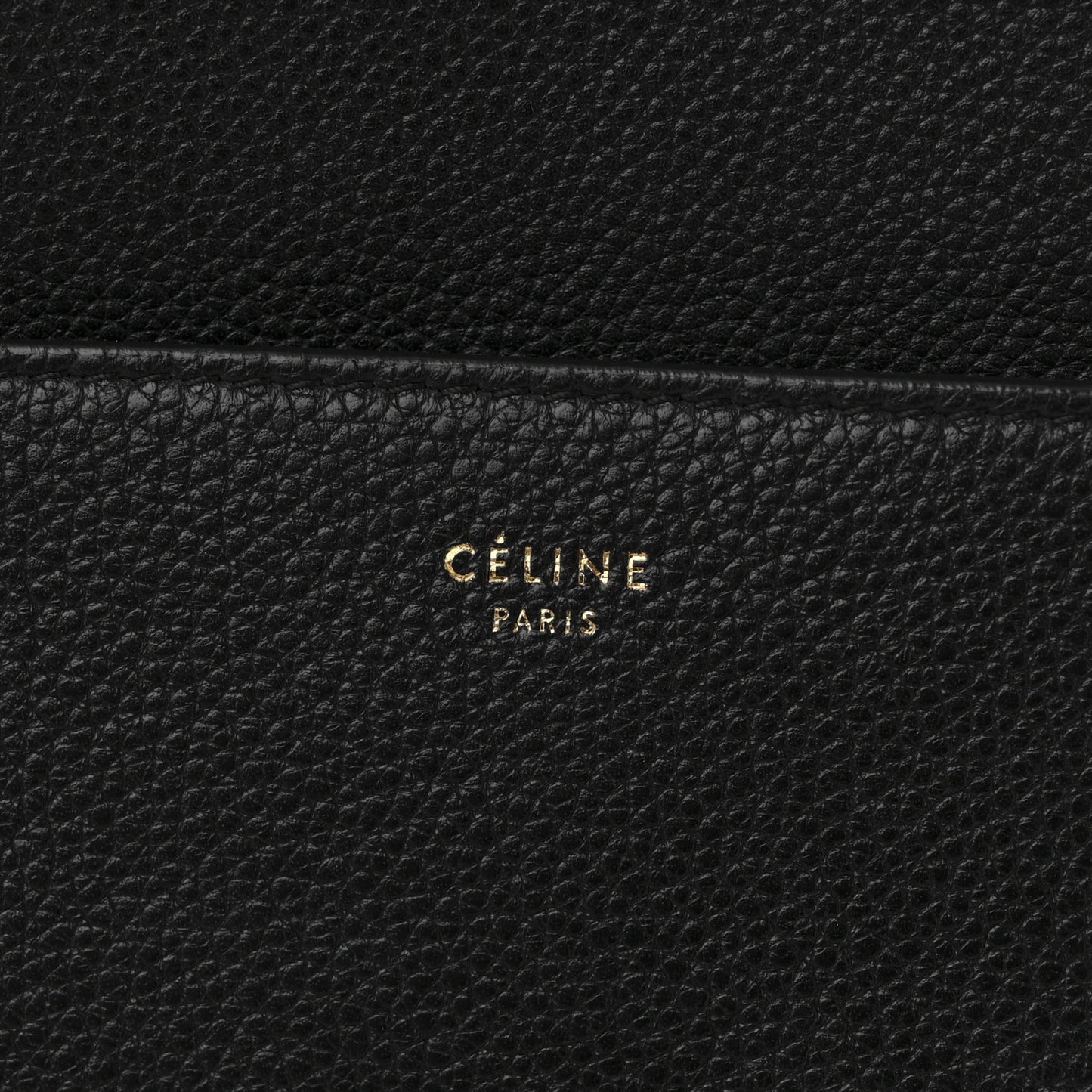 Soft Grained Calfskin Sangle Bucket Bag Black
