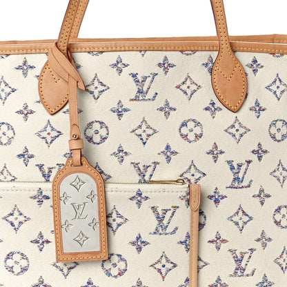 Louis Vuitton Monogram Jacquard Neverfull MM Multicolor Beige 8 of 11