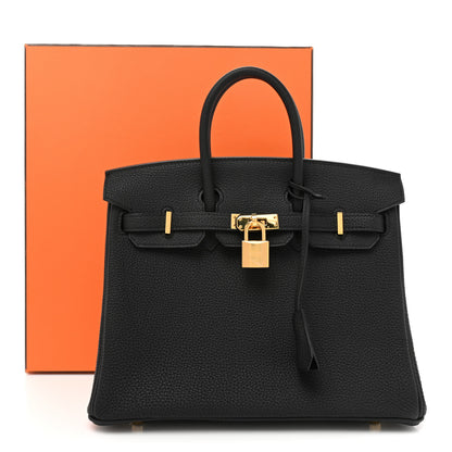 Hermes Togo Birkin 25 Black 9 of 9