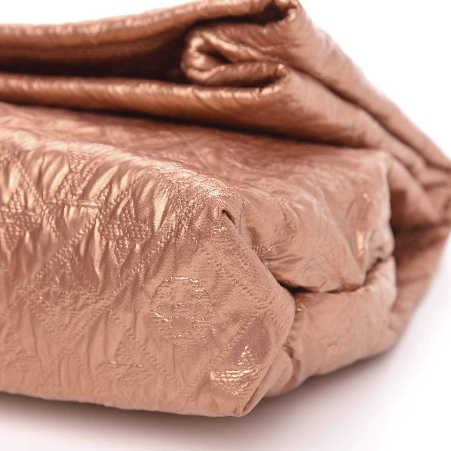 Louis Vuitton Jacquard Quilted Monogram Limelight Clutch GM Rose Gold 9 of 11