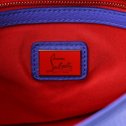 Christian Louboutin Calfskin Spikes Panettone Messenger Blue 6 of 15