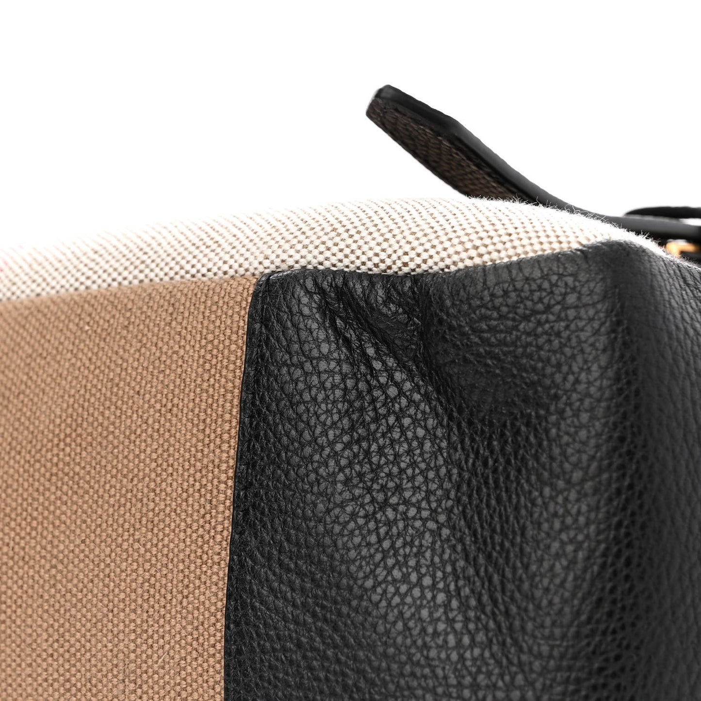 Canvas Mega Check Small Baildon Messenger Bag Black