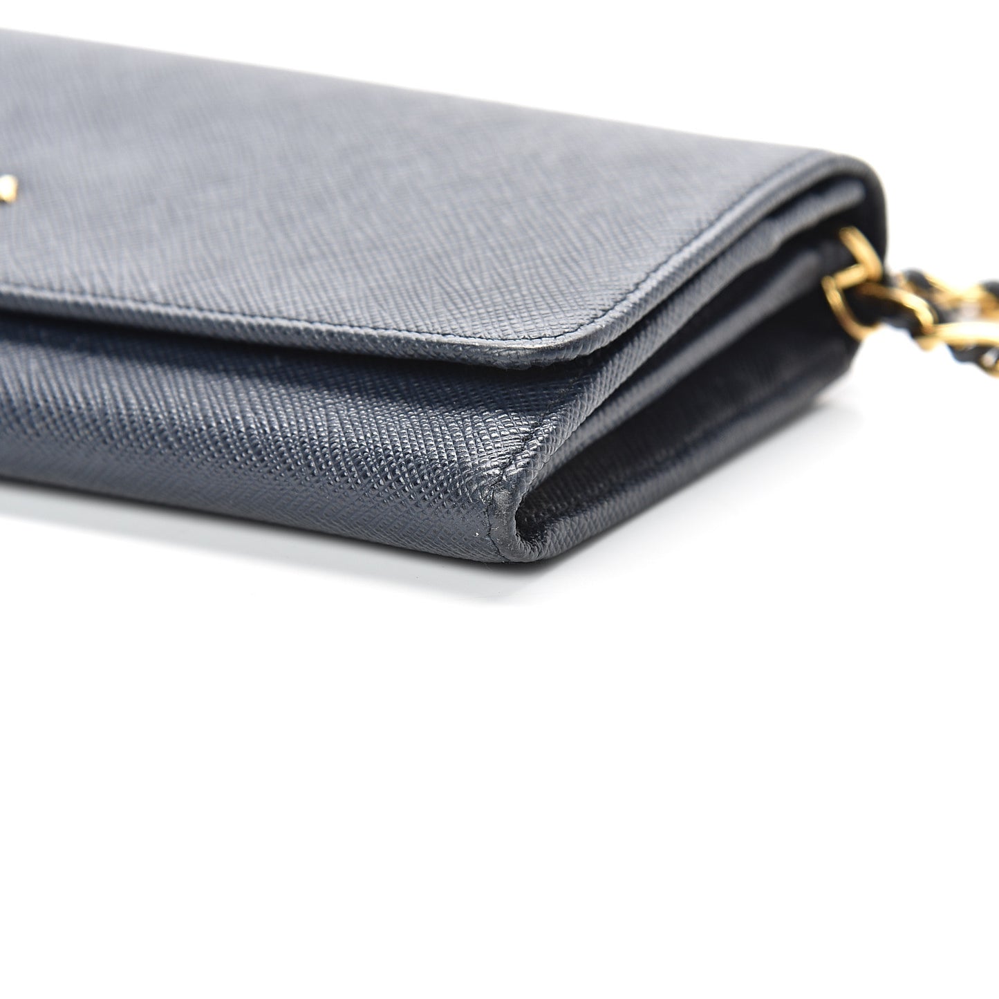 Saffiano Metal Oro Chain Wallet Baltico