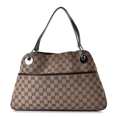 Gucci Monogram Medium Eclipse Shoulder Bag Dark Brown 1 of 5