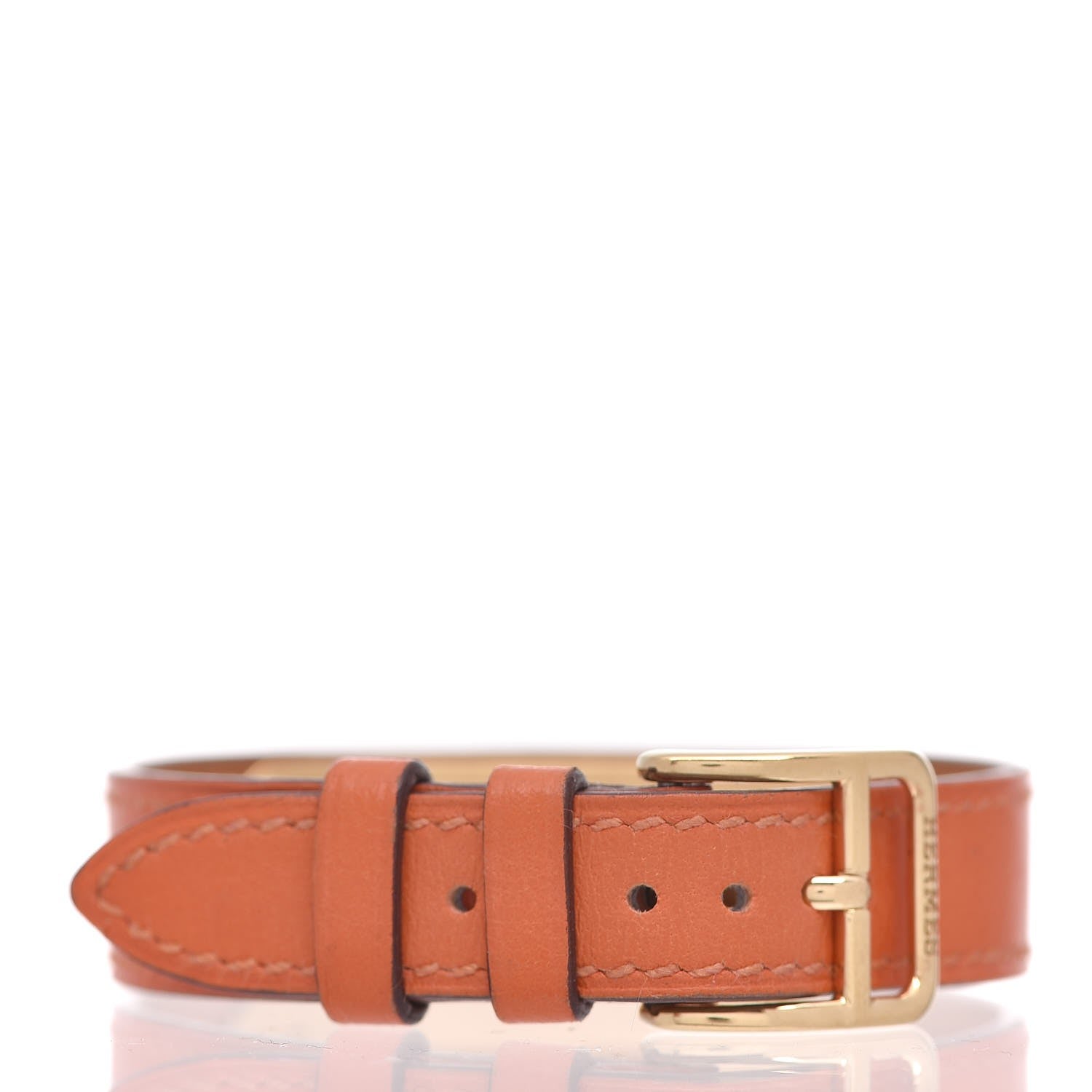 Hermes Stainless Steel Swift 20mm Kelly Cadena Quartz Watch Orange 3 of 10