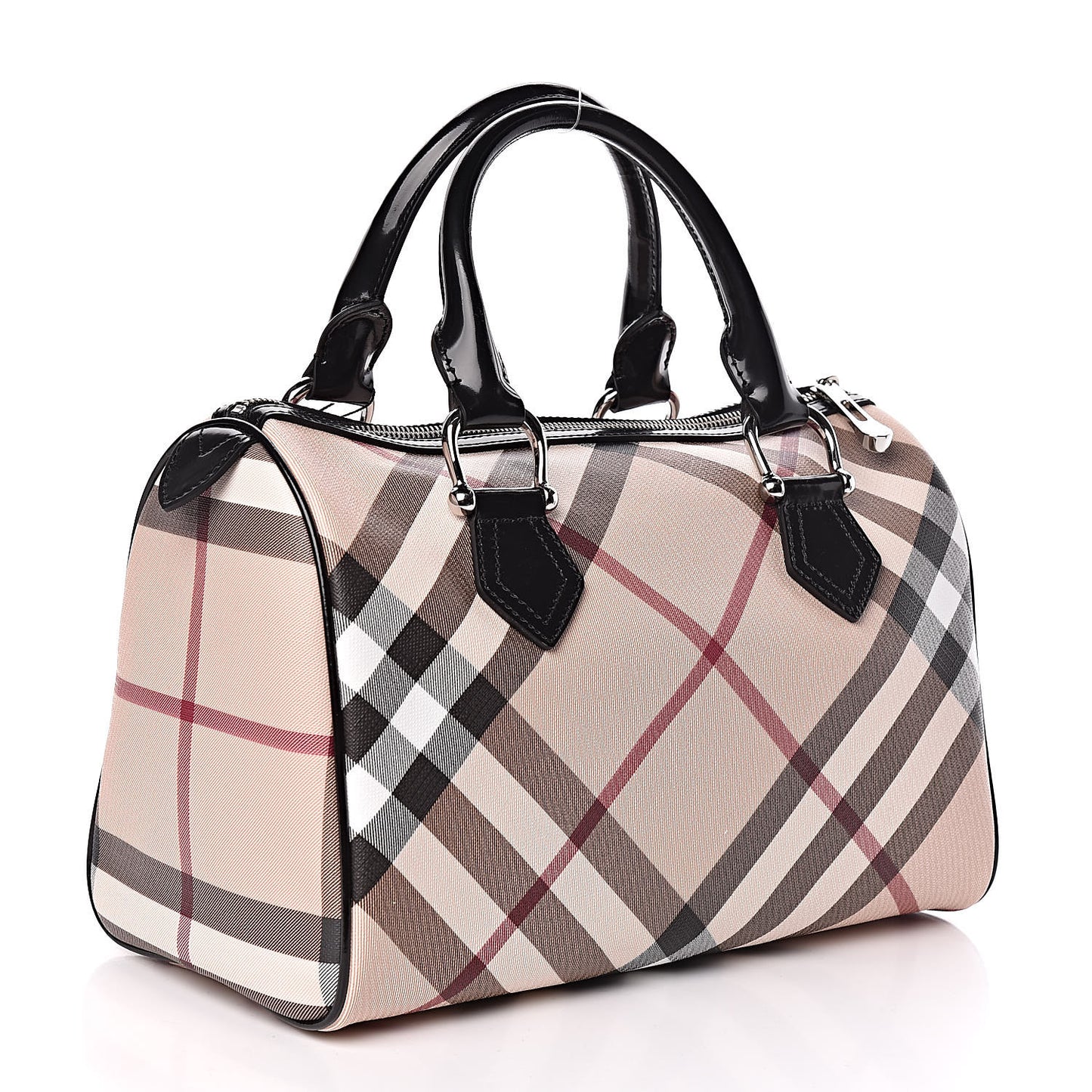 Supernova Check Small Chester Bowling Bag Black