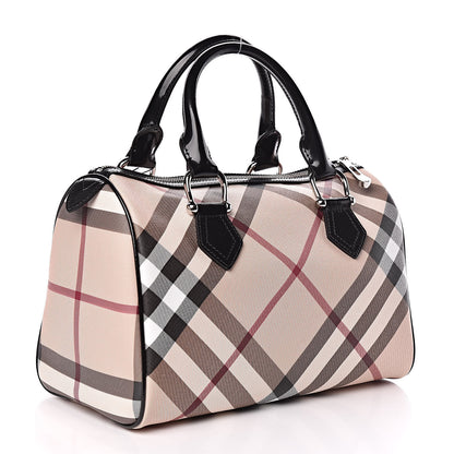 Burberry Supernova Check Small Chester Bowling Bag Black 3 of 9