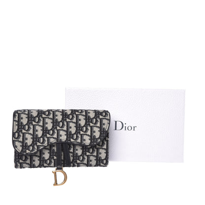 Christian Dior Oblique Saddle Belt Bag Blue 10 of 10