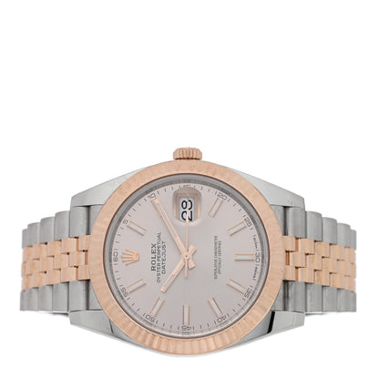 Rolex Stainless Steel 18K Everose Gold 41mm Oyster Perpetual Datejust Watch Sundust 126331 2 of 5