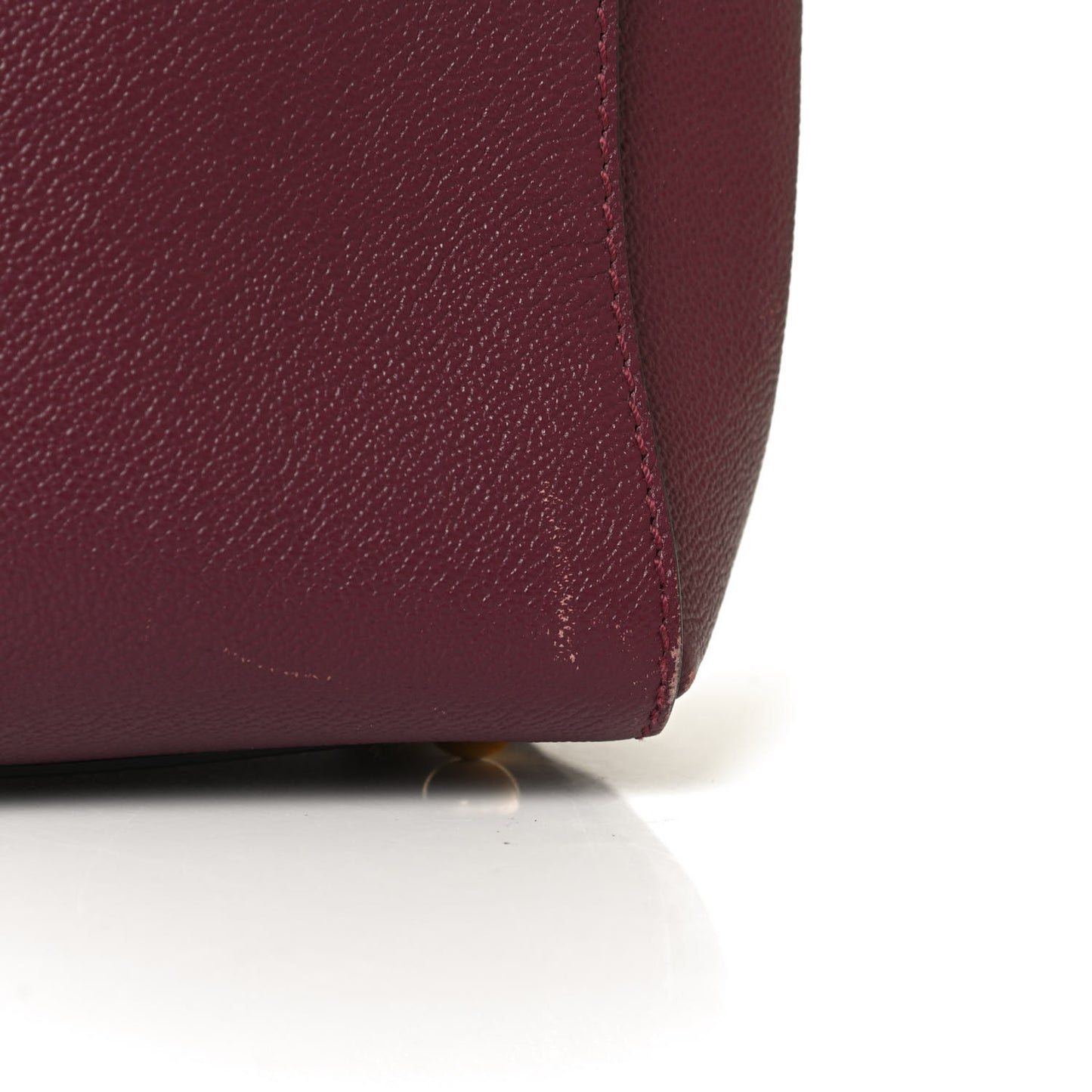 Soft Grain Medium Buckle Tote Dark Plum