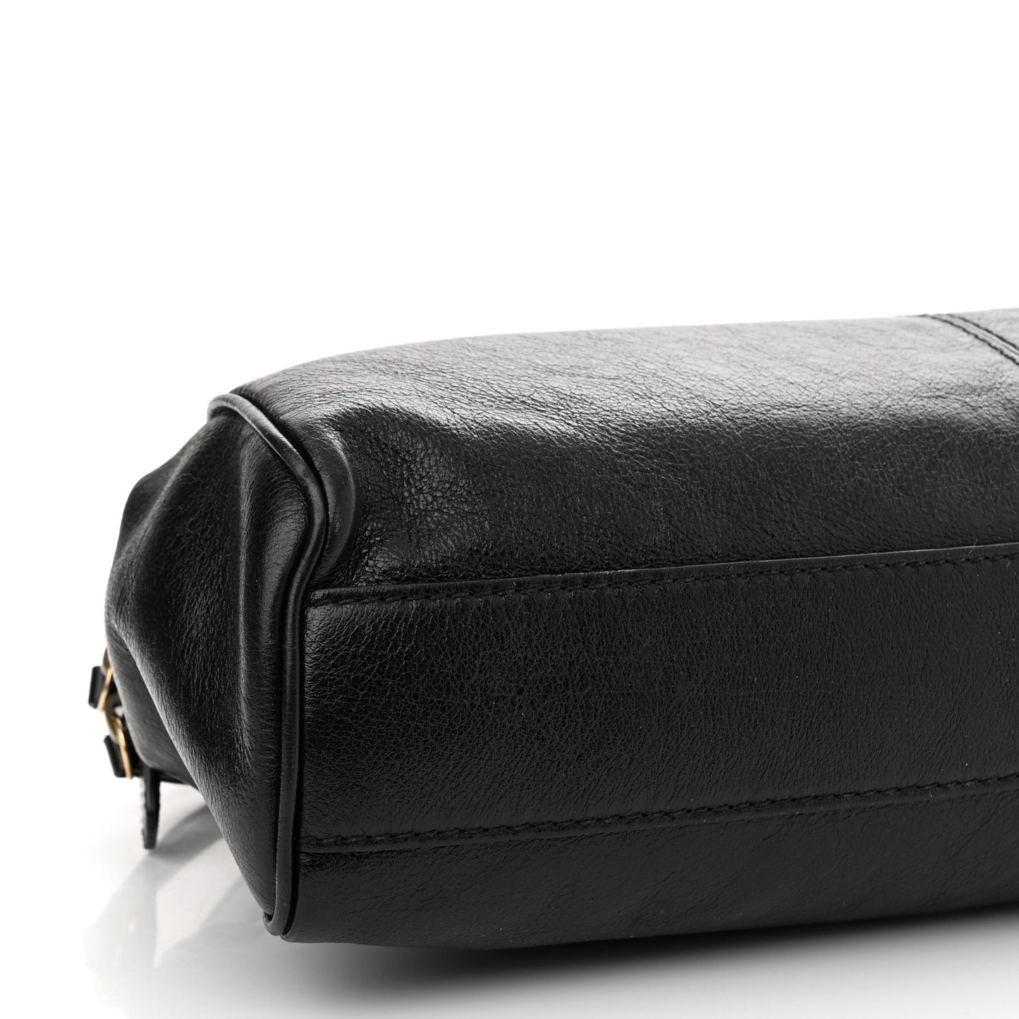 Calfskin Medium Re(Belle) Top Handle Bag Black
