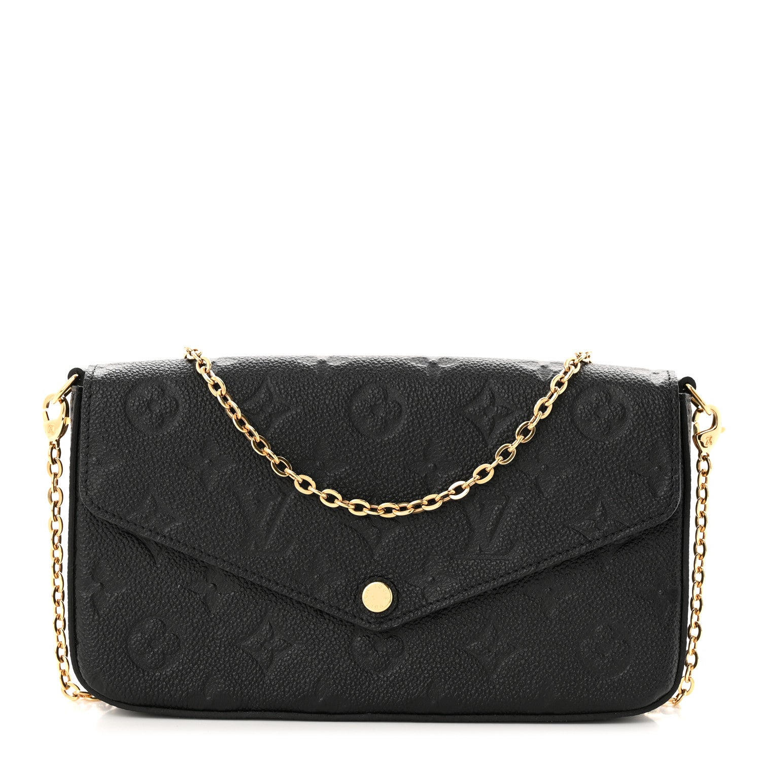 Louis Vuitton Empreinte Pochette Felicie Chain Wallet Black 3 of 11
