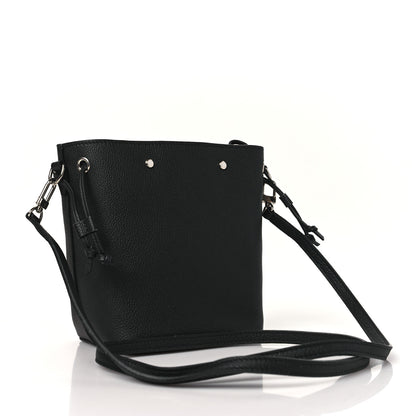 Louis Vuitton Calfskin Nano Lockme Bucket Black 3 of 9