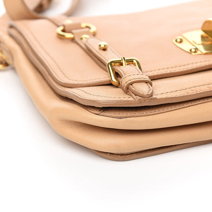 Miu Miu Cervo Flap Satchel Beige 7 of 10