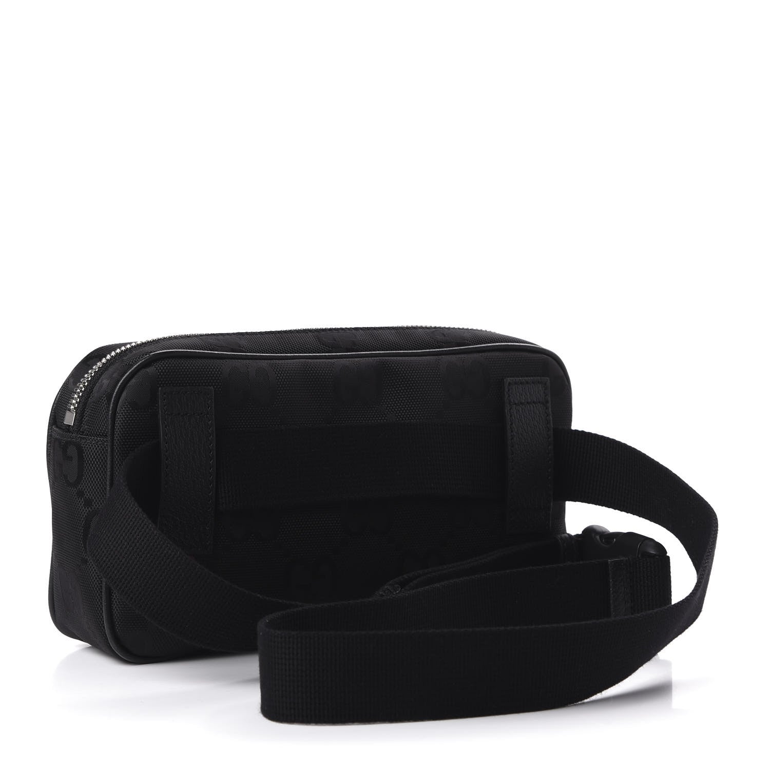 Gucci Econyl Nylon Monogram Off The Grid Belt Bag Black 3 of 10