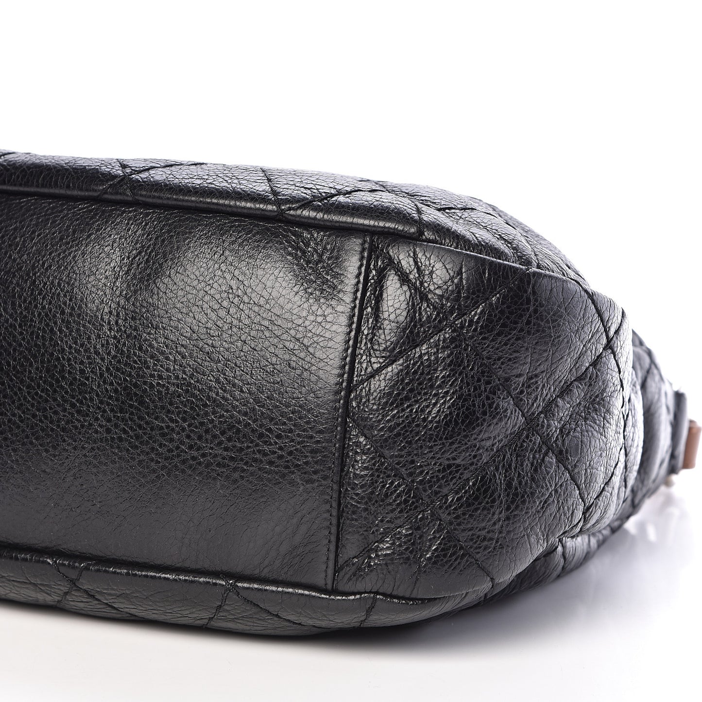 Glazed Calfskin On The Road Hobo Black