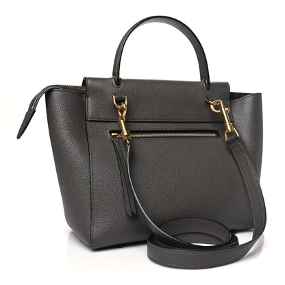 Celine Grained Calfskin Micro Belt Bag Grey 3 of 13