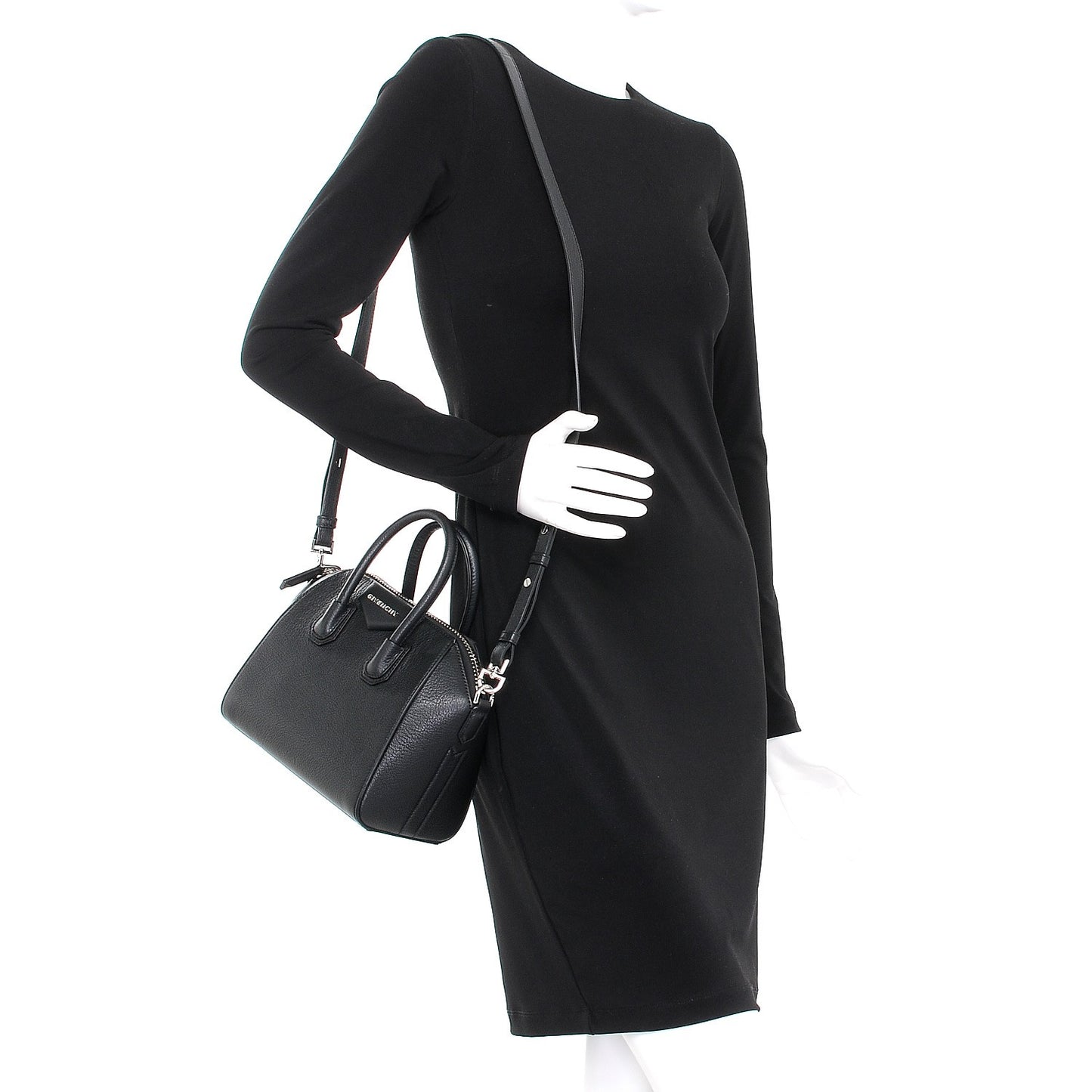 Sugar Goatskin Mini Antigona Black