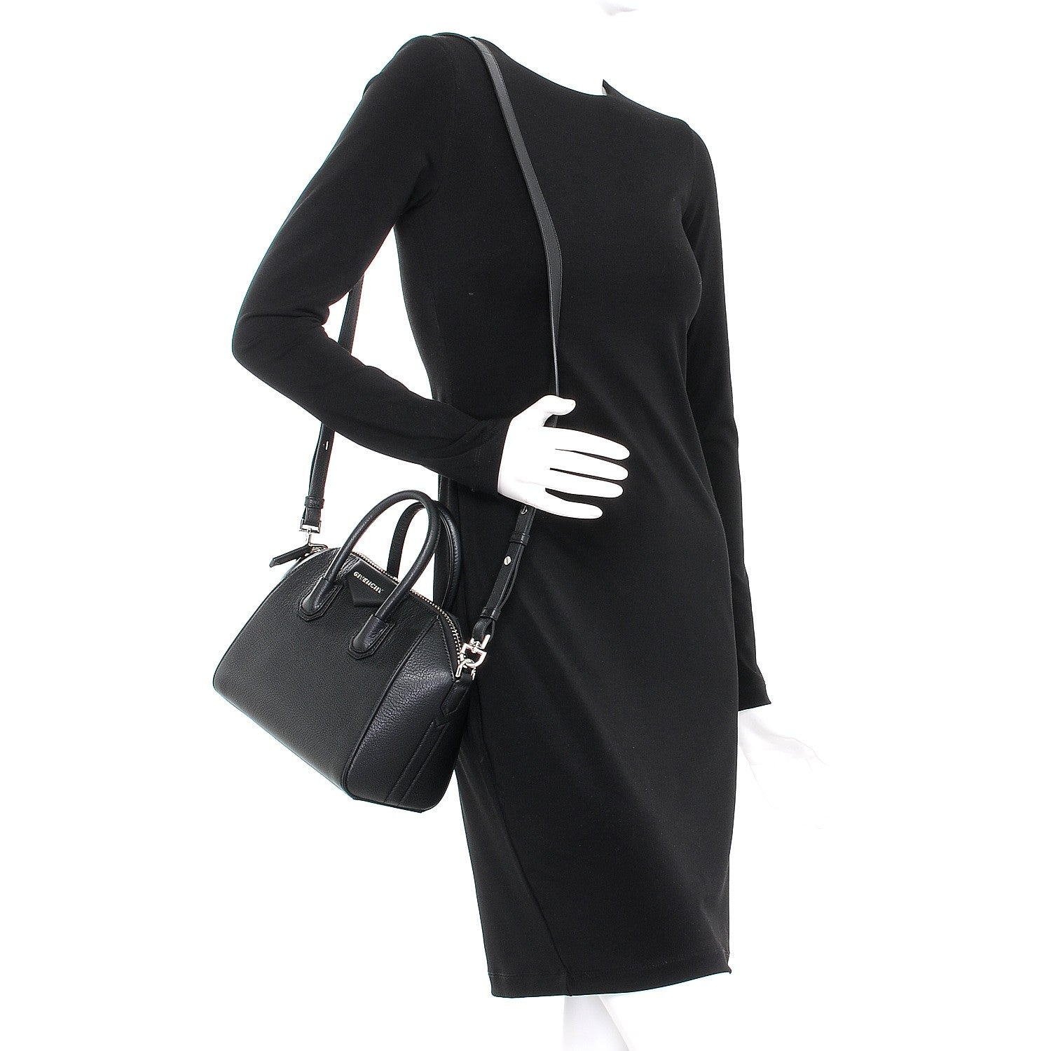 Givenchy Sugar Goatskin Mini Antigona Black 2 of 9