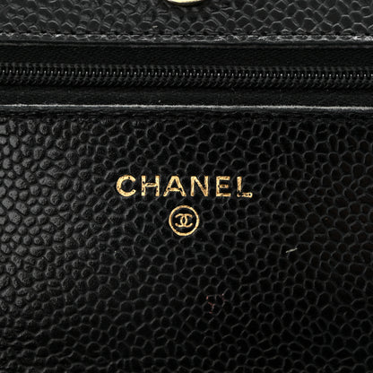 Chanel Caviar Quilted Wallet On Chain WOC Black 6 of 13