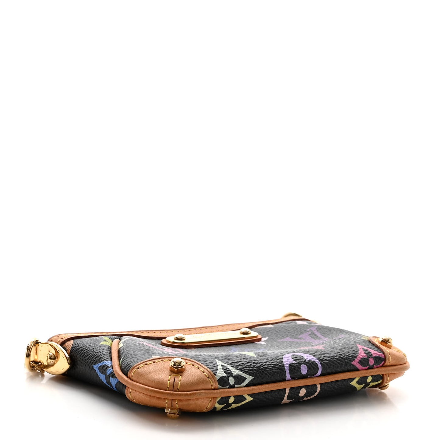 LOUIS VUITTON Monogram Multicolor Pochette Milla PM Black