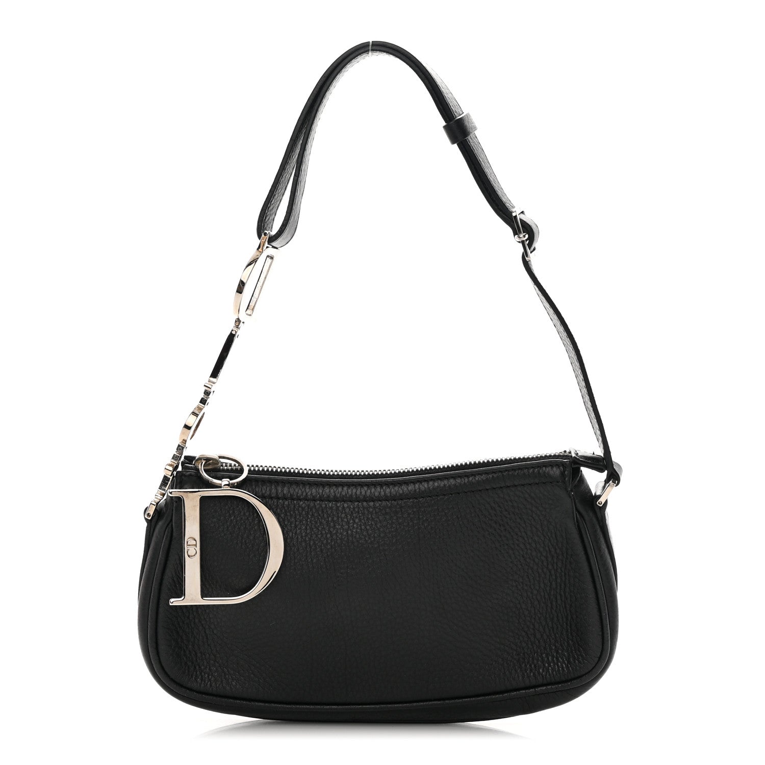 Christian Dior Calfskin Shoulder Bag Black 1 of 13