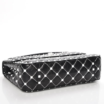 Valentino Garavani Lambskin Medium Free Rockstud Spike Shoulder Bag Black 5 of 7